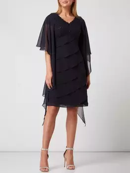 Шифоновый палантин Vera Mont, темно-синий