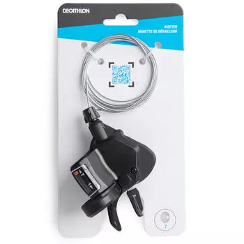 Шифтер для велосипеда 7 скоростей черный Decathlon