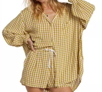 Шикарная блузка цвета зеленой зависти Billabong