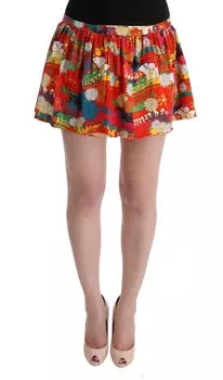 Шикарная разноцветная пляжная юбка Dolce & Gabbana, красный