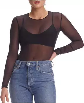 Шикарная сетчатая футболка с длинными рукавами TU115 Commando, черный