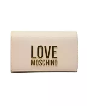 Шикарная сумка через плечо с логотипом Love Moschino, бежевый