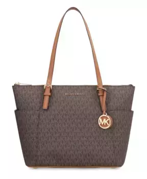 Шикарная сумка из веганской кожи Michael Kors, коричневый