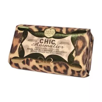 Шикарное анималистическое бронзовое мыло с леопардовым принтом Nesti Dante, 250 гр