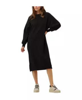 Шикарное трикотажное спортивное платье миди Alix The Label, черный