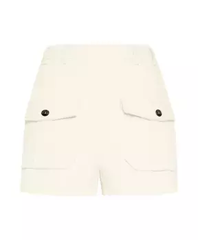 Шикарные джинсовые шорты бермуды во французском стиле Philippe Model, белый