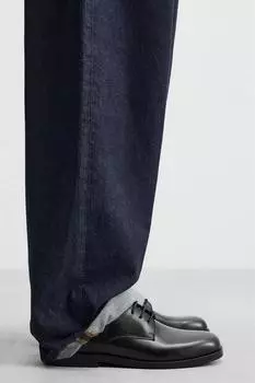 Шикарные кожаные туфли ZARA, черный