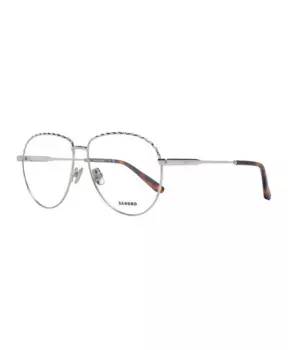 Шикарные круглые солнцезащитные очки с цепочкой Sandro, серый