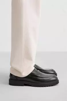 Шикарные мокасины за пенни ZARA, черный