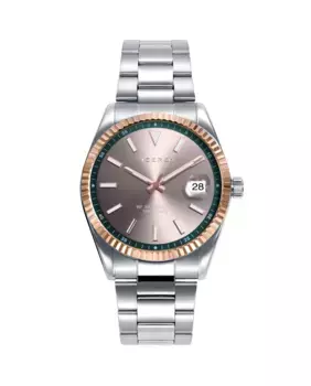 Шикарные мужские часы со стальным корпусом и браслетом Viceroy, серебрянный