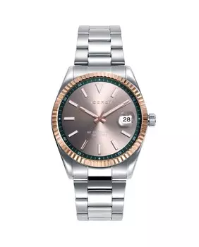 Шикарные мужские часы со стальным корпусом и браслетом Viceroy, серебро