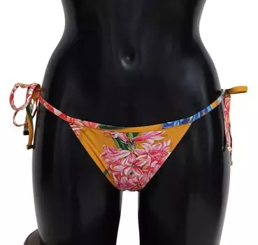 Шикарные плавки бикини с цветочным принтом оранжевого цвета Dolce & Gabbana, оранжевый