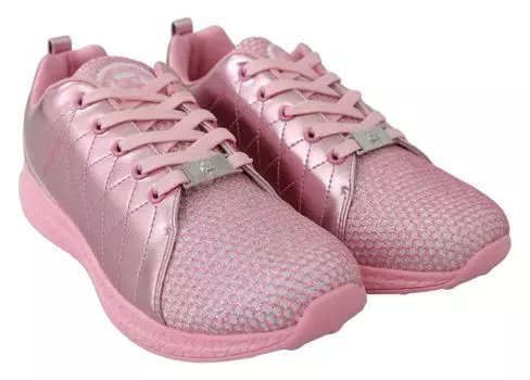 Шикарные розовые кроссовки для бега Gisella Plein Sport