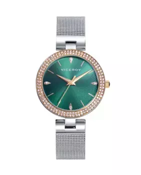 Шикарные женские часы с корпусом из миланской стали и сеткой Viceroy, цвет 344764090