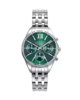 Шикарные женские часы со стальным корпусом и браслетом Viceroy, серебряный