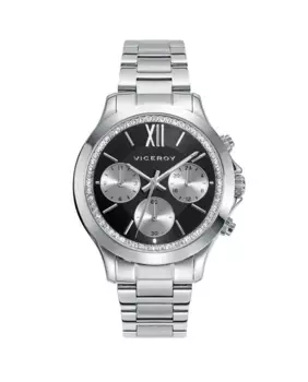 Шикарные женские часы со стальным корпусом и браслетом Viceroy, серебрянный