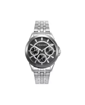 Шикарные женские часы со стальным корпусом и браслетом Viceroy, серебряный