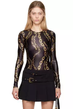 Шикарный боди с цепями Versace Jeans Couture, мультиколор