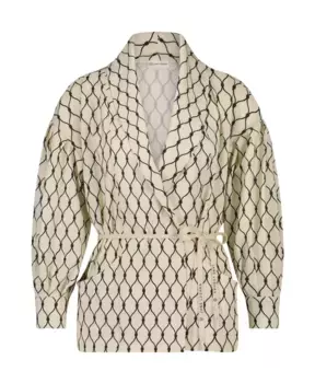 Шикарный пиджак кимоно Jane Lushka, белый