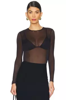 Шикарный сетчатый боди Commando, черный