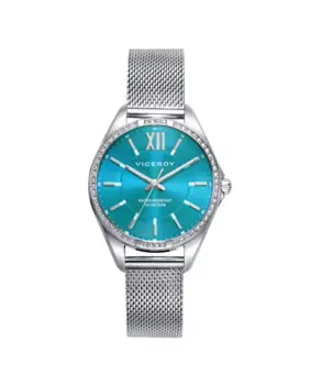 Шикарный женский набор в коробке и стальной миланской сеткой Viceroy, серебряный