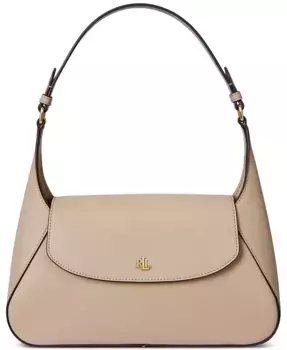 Шиллар Маленькая Кожаная Сумка Через Плечо Lauren Ralph Lauren, коричневый/бежевый