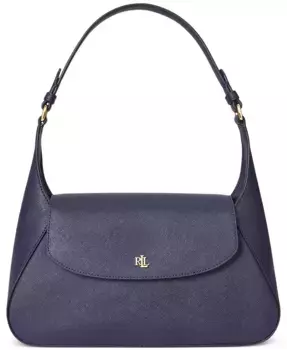 Шиллар Маленькая Кожаная Сумка Через Плечо Lauren Ralph Lauren, синий