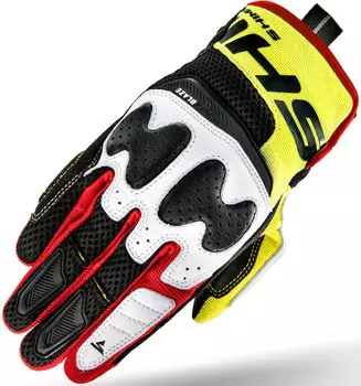 Перчатки SHIMA Blaze с логотипом, черный/белый/желтый