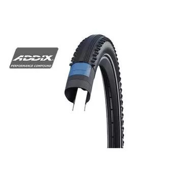 Шина Schwalbe Hurricane, черный/серебряный