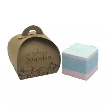 Шипучая, расслабляющая, увлажняющая бомбочка для ванны, Чизкейк Green Garden