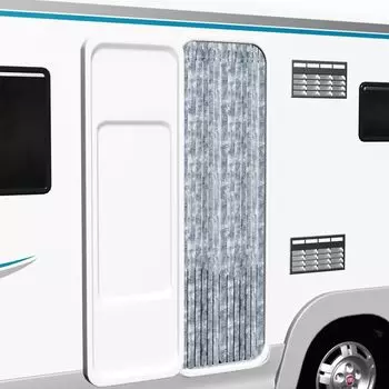 Ширма от насекомых бело-серая 90х220 см синель DKD HOME DECOR, черный