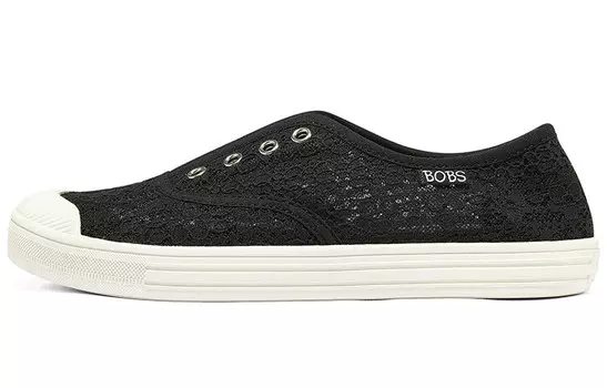 Широкая посадка кеды женские низкие черные Skechers