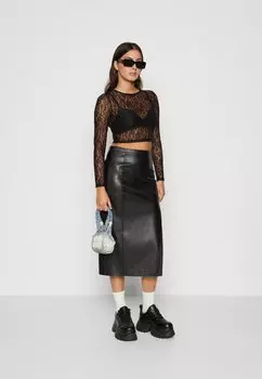 Широкая рубашка манга ONLY ONLVENICE, черный