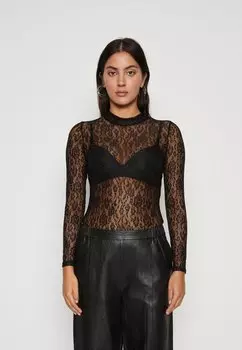 Широкая рубашка манга ONLY ONLVENICE HIGH NECK, черный