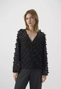 Широкая рубашка манга YAS ЯСТРИНА, черный