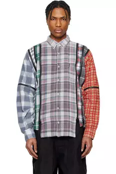 Широкая рубашка на молнии с 7 разрезами Needles, цвет assorted