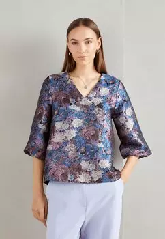 Широкая рубашка в стиле манга b.young, яркий микс