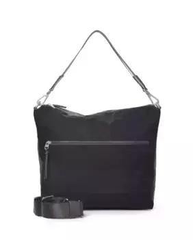 Широкая серая сумка через плечо Kcb, черный