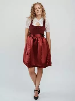 Широкая юбка в сборку Hofglanz, красный