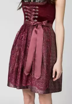 Широкая юбка в сборку LOREDANA Stockerpoint, темно-красный