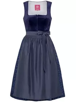 Широкая юбка в сборку SPIETH & WENSKY Frieda -Vendewaa, синий