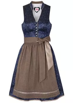 Широкая юбка в сборку SPIETH & WENSKY Werny, темно-синий