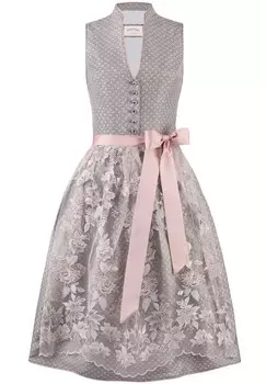 Широкая юбка в сборку STOCKERPOINT Madlenka, серо-коричневый