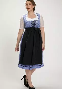 Широкая юбка в сборку Ulla Popken, фиолетовый