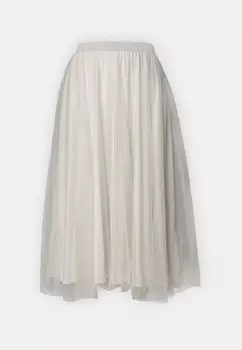 Широкая юбка в сборку VITYL PLAIN MIDI SKIRT VILA, цвет Eggnog