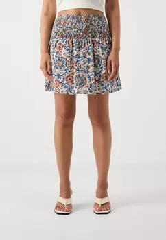 Широкая юбка в сборку VMSIS SMOCK SHORT SKIRT Vero Moda, белый