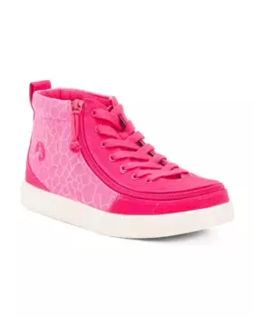 Широкие адаптивные классические высокие кроссовки (для малышей, маленьких детей, больших детей) Billy, цвет Pink Combo