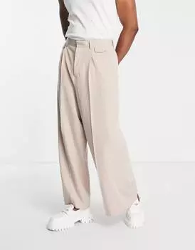 Широкие элегантные брюки ASOS DESIGN с двойным карманом