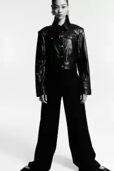 Широкие элегантные брюки H&M, черный
