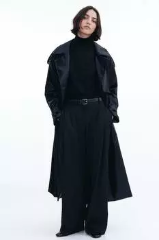 Широкие элегантные брюки H&M, черный